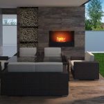 Terrace lounge design ideas, 3D rendering